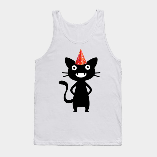 Party cat 2 Tank Top by Molenusaczech